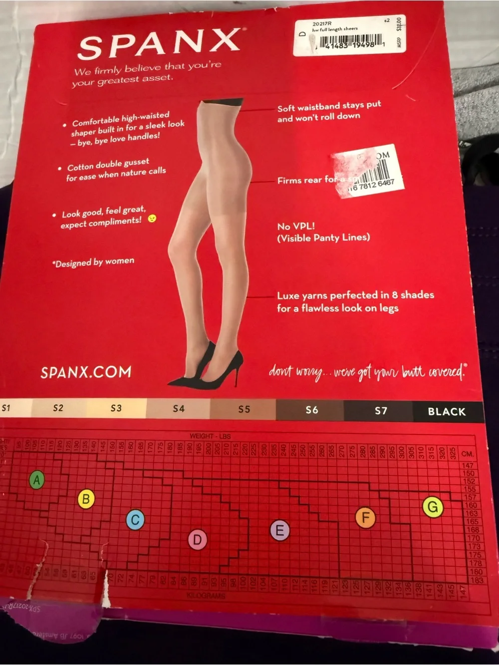 Spanx Women's Beige High-Waisted Mid-Thigh Sheers Tights Size D